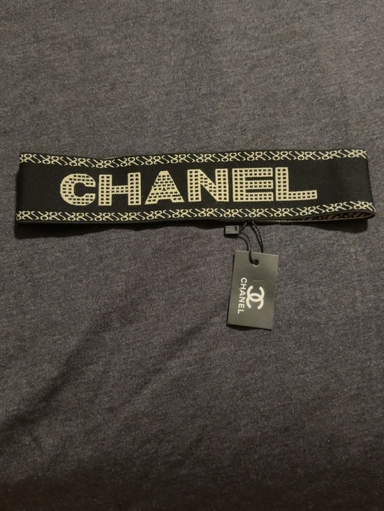 Double C Accessories - Double CC Black & Cream Logo Headband